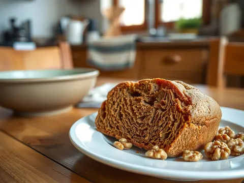 Kartoffelbrot mit Walnüssen – saftig mit Roggen