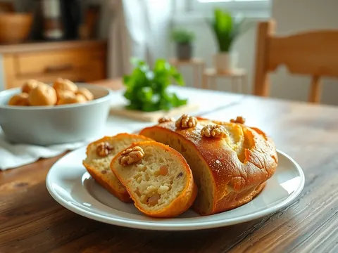 Dinkel-Kartoffel-Brot mit Walnüssen – saftig und nussig