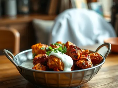 Hähnchen Tandoori aus dem Ofen mit Joghurtmarinade